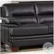 Calizor Black Leather 88" Sofa