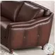 Bexley Caramel Top Grain Leather Loveseat