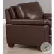 Ironvale Chestnut Leather Upholstered Accent Chair