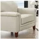 Wendover Vanilla Leather Upholstered Accent Chair