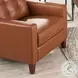 Cassian Nutmeg Top Grain Leather Loveseat