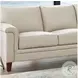 Wendover Vanilla Top Grain Leather Loveseat
