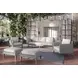 Carezza Taupe and Natural Upholstered 5 Piece Conversation Set