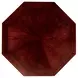 Rowan Cherry Octagonal Dining and Gaming Room Set with Cup Holder