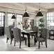 Sania Antique Black and Gray Upholstered Wingback Chair Set of 2
