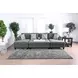 Lowry Gray 122" Sectional with Ottoman