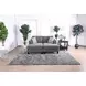 Lowry Gray 122" Sectional with Ottoman