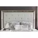 Loraine Champagne Queen Upholstered Panel Bed