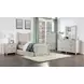 Lycorida Light Gray Twin Bed with Trundle