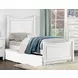Lycoris White Twin Poster Bed