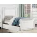 Lycoris White Youth Poster Bedroom Set with Trundle