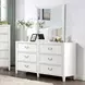 Lycoris White 6 Drawer Dresser