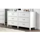 Lycoris White Youth Poster Bedroom Set with Trundle