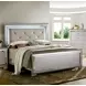 Bellanova Silver King Upholstered Panel Bed with LED Light