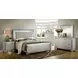 Bellanova Silver King Upholstered Panel Bed with LED Light