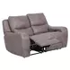Demetrius Brown Power Reclining 66" Loveseat with USB Charging