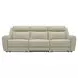 Jacobus Beige 87" Manual Reclining Sofa