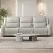 Giraldus Beige Manual Reclining Living Room Set