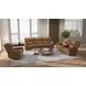 Leolinus Brown Manual Reclining Living Room Set