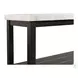 Evie White Marble Rectangular Sofa Table