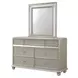 B0846J Silver 7 Drawer Dresser