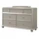 B0846J Silver Upholstered Panel Bedroom Set