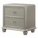 B0846J Silver Upholstered Panel Bedroom Set