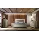 B0846J Silver Upholstered King Panel Bed