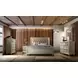 B0846J Silver Upholstered King Panel Bed