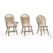 Classic Oak Chestnut Arrow Back Side Chair