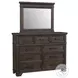 Canyon Ridge Charcoal 9 Drawer Dresser And Mirror