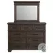 Canyon Ridge Charcoal 9 Drawer Dresser And Mirror