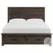 Canyon Ridge Charcoal King Storage Panel Bed