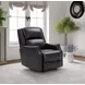 Conrad Shoreham Blue Leather Triple Power Recliner with USB Charging