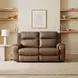 Contour Cocoa 60" Power Reclining Loveseat with Power Headrest and USB Charging