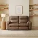 Contour Cocoa 60" Reclining Loveseat
