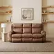 Contour Cocoa 83" Power Reclining Sofa with Power Headrest and USB Charging