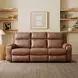 Contour Cocoa 83" Power Reclining Sofa with Power Headrest and USB Charging
