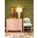 Sadie White and Blue Performance Fabric Dining Chair