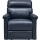 Corbyn Shoreham Blue Leather Power Recliner with Power Headrest and USB Charging