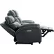 Corry Pretty G Dark Blue Leather 77" Power Reclining Console Loveseat with Power Lumbar and USB Charging