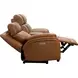 Corry Simon Saddle Leather 77" Power Reclining Console Loveseat with Power Lumbar and USB Charging