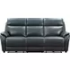 Corry Pretty G Dark Blue Leather 87" Power Reclining Sofa with Power Lumbar and USB Charging