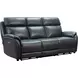 Corry Pretty G Dark Blue Leather 87" Power Reclining Sofa with Power Lumbar and USB Charging