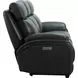 Corry Pretty G Dark Blue Leather 87" Power Reclining Sofa with Power Lumbar and USB Charging