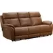 Corry Simon Saddle Leather 87" Power Reclining Sofa with Power Lumbar and USB Charging