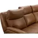 Corry Simon Saddle Leather 87" Power Reclining Sofa with Power Lumbar and USB Charging