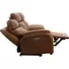 Corry Simon Saddle Leather 87" Power Reclining Sofa with Power Lumbar and USB Charging