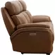 Corry Simon Saddle Leather 87" Power Reclining Sofa with Power Lumbar and USB Charging