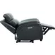 Corry Pretty G Dark Blue Leather Power Recliner with Power Lumbar and USB Charging